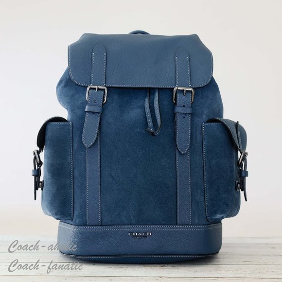 Coach Other - NWT Coach CL955 Hudson Backpack in Suede and Natural Pebble Leather